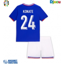 Francuska Ibrahima Konate #24 Domaci Dres za djecu EP 2024 Kratak Rukav (+ Kratke hlače)